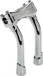 BILTWELL Chrome 8" Oversized Murdock Pullback Risers