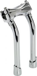 BILTWELL Chrome 10" Oversized Murdock Pullback Risers