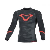 Termo marškinėliai Macna BASELAYER WINTER SHIRT Black / Red