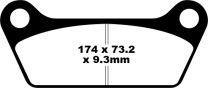 Diskinių stabdžių kaladėlės EBC-FA079