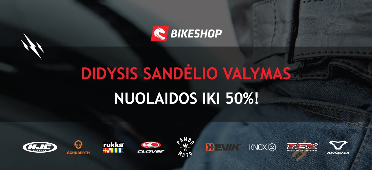 Didysis sandėlio valymas - nuolaidos iki 50%